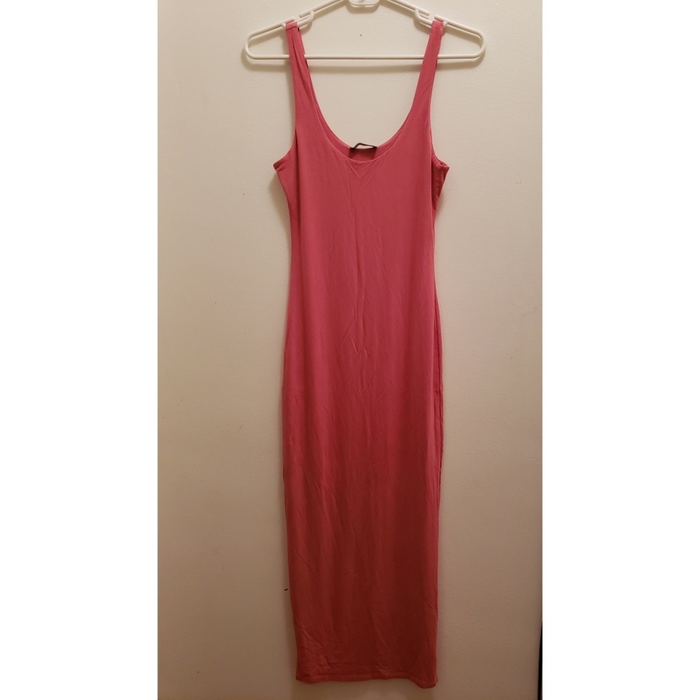 Coral Midi Dress